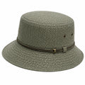 Chapeau bob taille unique en tissu vert kaki à motif chevrons style décontracté