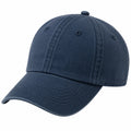 Casquette de baseball taille unique en coton bleu marine à visière courbée