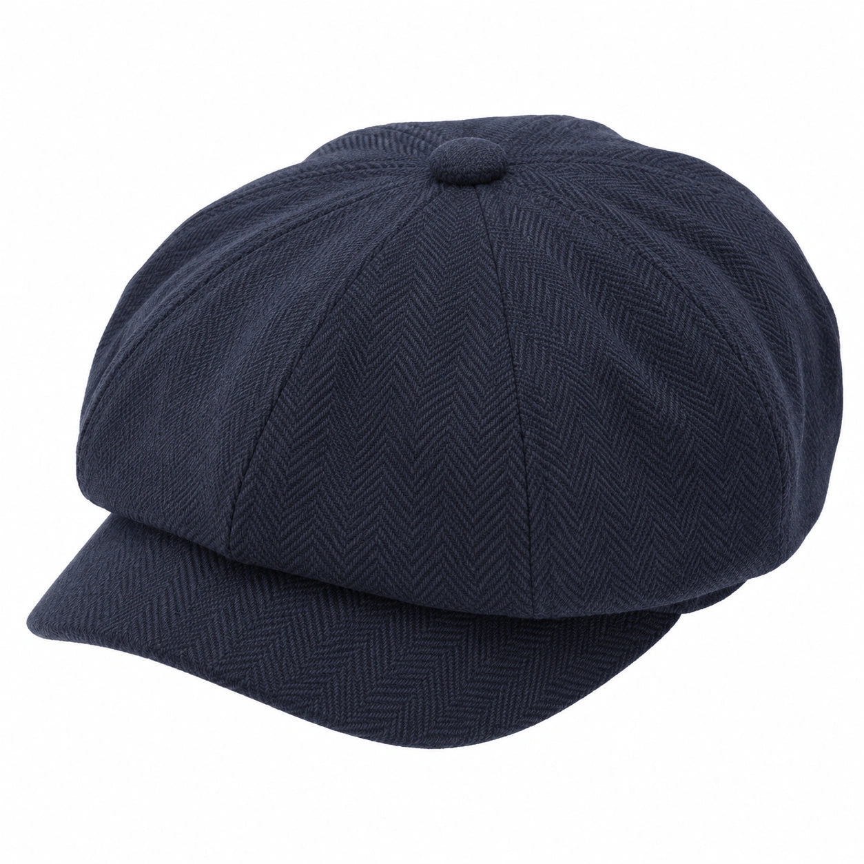 Casquette gavroche taille unique textile bleu marine style classique