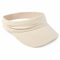 Visière textile beige taille unique - protection solaire décontractée